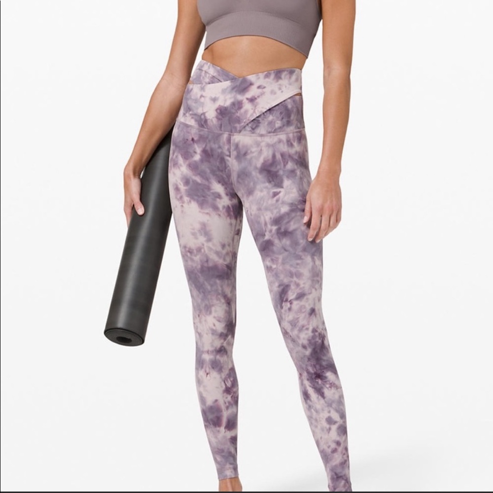 Lululemon Purple Grey Align Super High Rise 28” Leggings